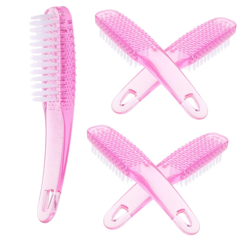 CALLARON 5pcs Nail Cleaner Brushes for Dust Removal Ergonomic Pedicure Brush for Nail Art and Cleaning for Home and Salon Use