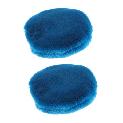 LIFKOME 2PCS Supple Makeup Powder Round Loose Powder Applicators for Finish Durable Reusable for Face Application Gentle Skin Peacock