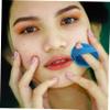 LIFKOME 2PCS Supple Makeup Powder Round Loose Powder Applicators for Finish Durable Reusable for Face Application Gentle Skin Peacock view 2