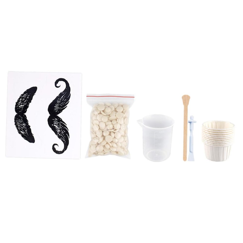 CALLARON 1set Portable Nose Waxing Kit for Hair Removal Easy to Use Wax Beans Applicator Sticks for Men and Women Nose Hair Removal Tool