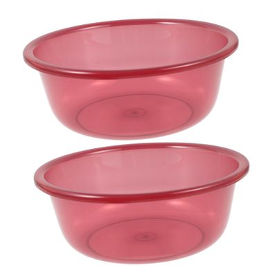 Angoily 2pcs Collapsible Camping Sink Wash Basin Plastic Tub Portable Dish Basin Foot Wash