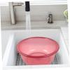 Angoily 2pcs Collapsible Camping Sink Wash Basin Plastic Tub Portable Dish Basin Foot Wash view 4