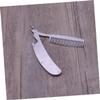 LIFKOME Men Beard Combs Stainless Steel Pocket Comb Hair Tools Static Mustache Brush Stylish Beard Brush view 4
