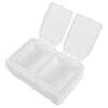Abaodam 3pcs Cotton Pad Holder Storage Box Makeup Puff Organizer for Compact Travel view 2