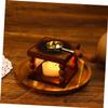 ARTIBETTER Wax Seal Warmer Vintage Beech Melting Furnace for Sealing Wax Easy to Use for Envelopes Invitations and Crafts view 2