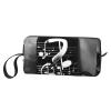 YQxwJL Black White Music Note print Cosmetic Makeup Bags Pouch with Zipper Makeup Bag Travel Cosmetic Bags,Travel Toiletry Case view 2