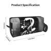 YQxwJL Black White Music Note print Cosmetic Makeup Bags Pouch with Zipper Makeup Bag Travel Cosmetic Bags,Travel Toiletry Case view 3