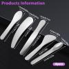 5PCS Stainless Steel Makeup Spatula Metal Cosmetic Spatula Mini Skincare Spatulas Multi-functional Beauty Spatulas Facial Beauty Accessories for Personal Facial Care Makeup Cosmetics Tools view 4
