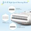 PartyKindom Trimmer for Women Waterproof Face Body Hair Removal Stainless Steel Head Abs Material Ergonomic Design view 4