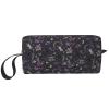 YQxwJL Purple Black Goth Spooky print Cosmetic Makeup Bags Pouch with Zipper Makeup Bag Travel Cosmetic Bags,Travel Toiletry Case view 1