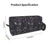 YQxwJL Purple Black Goth Spooky print Cosmetic Makeup Bags Pouch with Zipper Makeup Bag Travel Cosmetic Bags,Travel Toiletry Case view 3
