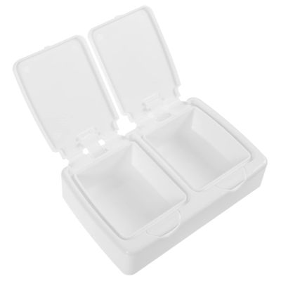 Abaodam Cute Cotton Swab Storage Box Portable Makeup Cotton Pad Holder Dust Cosmetic Organizer for Travel and Home Elegant Design for Makeup Supplies and Floss Compact and