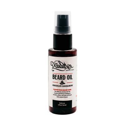DandyMen Beard Oil | Hydrating and Conditioning Formula with Sweet Almond & Argan Oils | 2 oz (Obsidian Cardamom)
