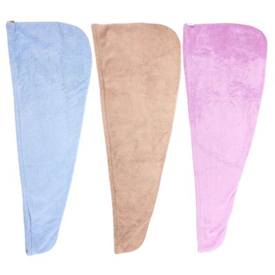 CALLARON 3pcs Quick Dry Hair Towel Ultra Absorbent Microfiber Hair Wraps for Fast Drying Lightweight Drying Turban for Women for Gym Travel and Daily Use