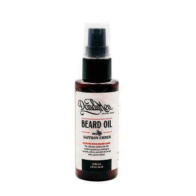 DandyMen Beard Oil | Hydrating and Conditioning Formula with Sweet Almond & Argan Oils | 2 oz (Saffron Ember)