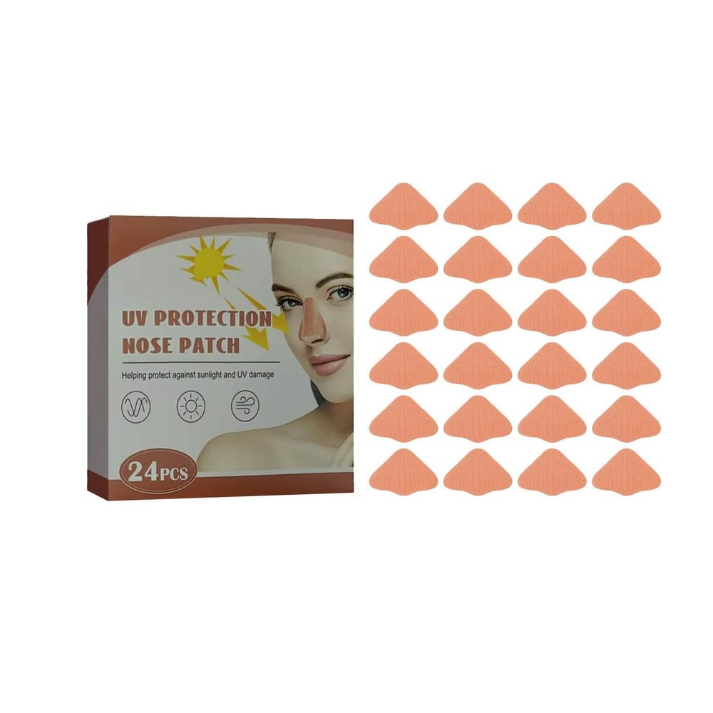 24 Set Sun Protection Nose Patch UltravioletRays Protection Nose Cover For Men Women Sports Tanning Outdoor