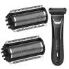 2 Pack Foil Replacement Blades Compatible with Manscaped The Lawn Mower 5.0 Ultra Groin & Body Hair Trimmer,Stainless Steel Foil Blades for Smooth and Close Shaving. view 1