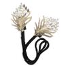 ASAKKURA Elegant Hair Bun Maker Twisted Hair Accessory for Women Instant Hairstyle Tool for French Twist Buns Luxurious Rhinestone Detail for Special Occasions view 1