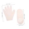 Beaupretty 1set Moisturizing Gel Socks and Gloves for Cracked Heels and Dry Reusable Foot and Hand Masks for Hydration and Softening for Women Foot Care view 3