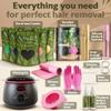 All-in-One Wax Warmer for Hair Removal  Hard Wax Kit with Wax Pot, Complete Body Waxing Kit for Women & Men (39 Accessories) view 2