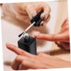 6 Pack Empty Glass Gel Polish Bottles with Brush, Black Refillable view 3