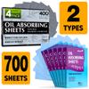 Save 10% on 700 Blotting Papers - High-Performance Oil Absorbing Sheets for Face - 6 pack + Natural Oil Blotting Sheets for Face with Bamboo Charcoal - 4 pack view 1