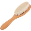 Beaupretty Dense Wool Brush Curved Natural Handle for Men Beard and Face Cleaning for Barber Shops and Home Grooming view 1