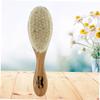 Beaupretty Dense Wool Brush Curved Natural Handle for Men Beard and Face Cleaning for Barber Shops and Home Grooming view 4