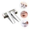 PartyKindom 100pcs Eyebrow Trimming Blades Eyebrow Protective Mesh Design for Safe Shaping and Trimming for Facial Hair Grooming view 4