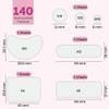 140 pcs Large Pimple Patches for Face  7 Sizes XL Acne Patches for Full Face, Big Hydrocolloid Bandages for Body, Chin, Forehead, Chest & Back Hydrocolloid Patch (Round, Crescent, Oval & Rectangular) view 2