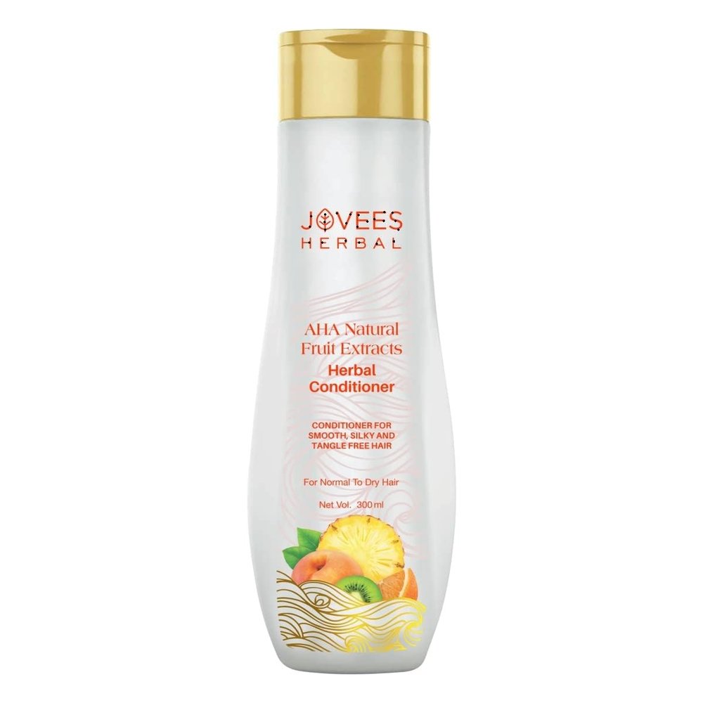 JOVEES Herbal AHA Natural Fruit Extracts Conditioner For Smooth, Silky And Tangle Free Hair | Conditioner For Damaged Repairs, Nourishes Frizzy Hair, And Shiny Hair- 300ml, (1 count)