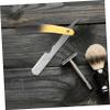 Mikinona Men's Barber Razor Holder Double Edge Razor Blade Beard Shaver Holder for Men Manual Shaving Shop Supplies view 4