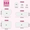 344 Pcs Large Pimple Patches for Face  7 Sizes XL Acne Patches for Full Face, Big Hydrocolloid Bandages for Body, Chin, Forehead, Chest & Back Hydrocolloid Patch (Round, Crescent, Oval & Rectangular) view 2