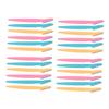 PartyKindom 24pcs Stainless Steel Eyebrow Razors for Women and Men Durable Grooming Shavers with Compact Design Multi-color for Easy Eyebrow Shaping and Trimming view 1