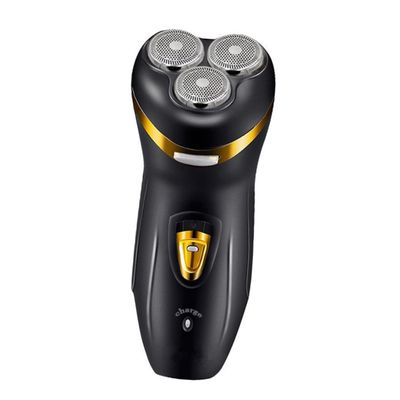 FOYTOKI Charging Electric Beard Trimmer Men's Facial Hair Remover Stainless Steel Head 4d Multi-Function Razor Hair Trimmer Washable Head Perfect Present for Dad