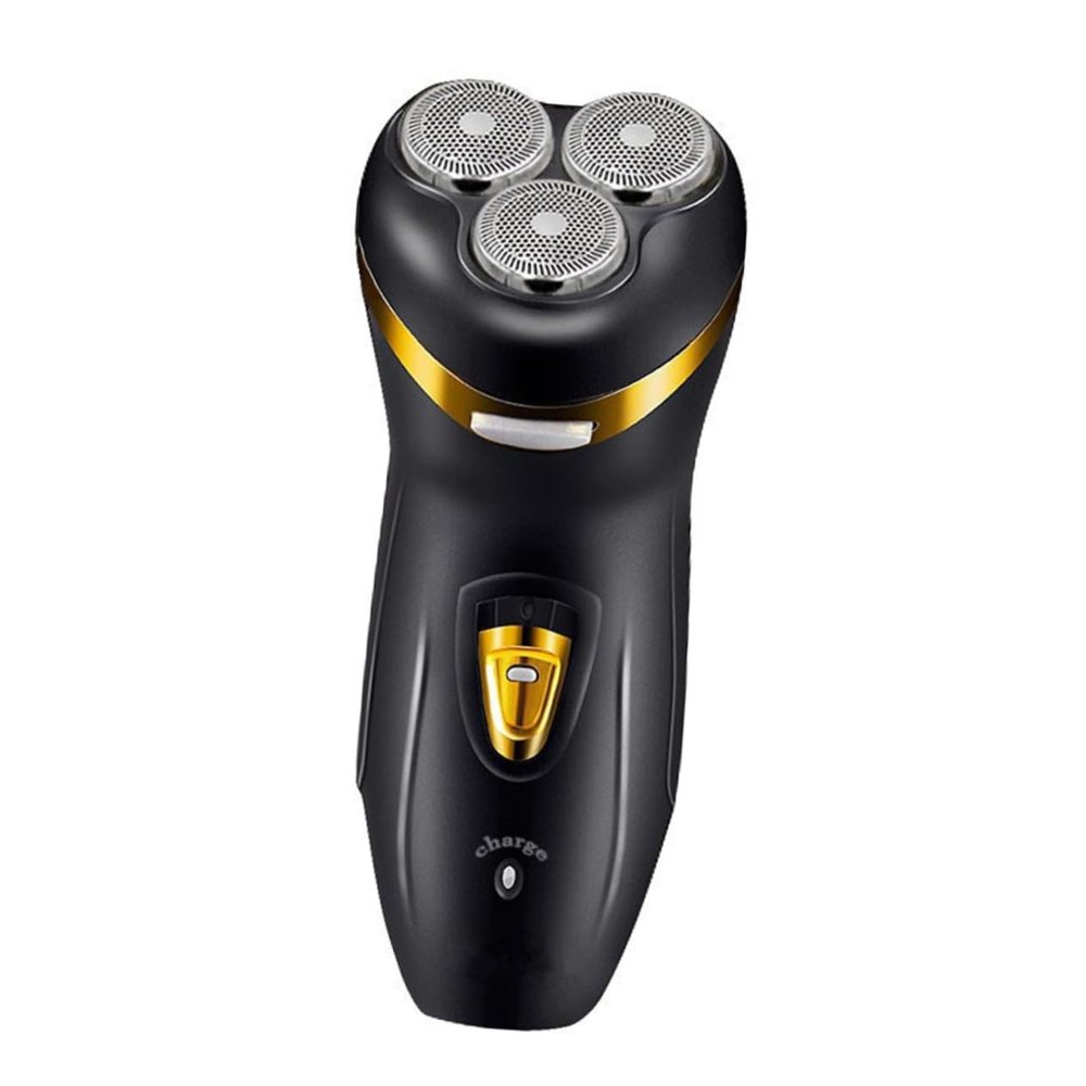 FOYTOKI Charging Electric Beard Trimmer Men's Facial Hair Remover Stainless Steel Head 4d Multi-Function Razor Hair Trimmer Washable Head Perfect Present for Dad