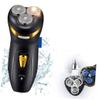 FOYTOKI Charging Electric Beard Trimmer Men's Facial Hair Remover Stainless Steel Head 4d Multi-Function Razor Hair Trimmer Washable Head Perfect Present for Dad view 4