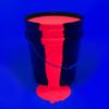 milo UV Neon Red Washable Party Paint | 5 Gallon Bucket | Bulk Fluorescent Party Paint for Rave, Events, Concerts | Glows UV in Black Light | Made in USA | Safe for Skin, Washable, and Non Toxic view 3