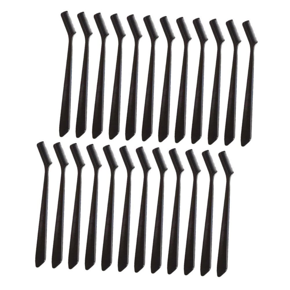 PACKOVE Spoolies for Eyelashes 30pcs Eyebrow Brush Set Eyebrow Comb Multi-function Eyelash Brush for Home Use Random Color