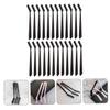 PACKOVE Spoolies for Eyelashes 30pcs Eyebrow Brush Set Eyebrow Comb Multi-function Eyelash Brush for Home Use Random Color view 4