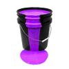 milo UV Neon Purple Washable Party Paint | 5 Gallon Bucket | Bulk Fluorescent Party Paint for Rave, Events, Concerts | Glows UV in Black Light | Made in USA | Safe for Skin, Washable, and Non Toxic view 1