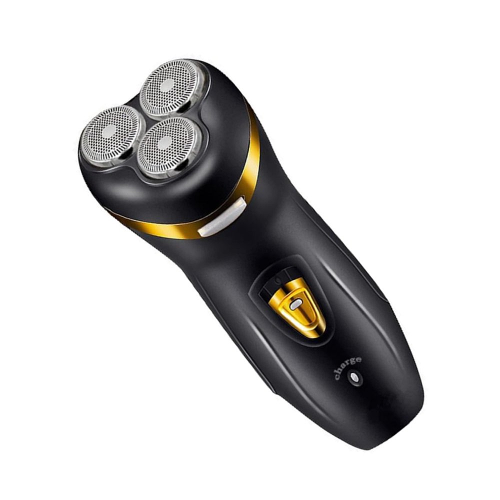 Healvian USB Rechargeable Electric Beard Trimmer with Washable Head Multifunctional Razor for Men Durable Compact Design for Easy Travel Black