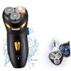 Healvian USB Rechargeable Electric Beard Trimmer with Washable Head Multifunctional Razor for Men Durable Compact Design for Easy Travel Black view 2