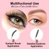 Corconess Skinny Mascara Wands 50pcs Mini Eyelash Brushes Disposable Lash Spoolies Micro Spoolies Eyebrow Brush Spoolies For Eyebrows Eyelash Extension Supplies(Black) view 3