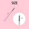 Corconess Skinny Mascara Wands 50pcs Mini Eyelash Brushes Disposable Lash Spoolies Micro Spoolies Eyebrow Brush Spoolies For Eyebrows Eyelash Extension Supplies(Black) view 4