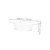 Amosfun Transparent Wax Warmer Glass Dish Replacement Essential Oil Melting Plate for Home and Office Even Heating Aroma Diffuser Compatible with Wax Warmers view 2