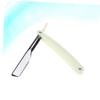 PartyKindom 1pcs Barber Supplies Straight Razor for Shaving Men Safety Razor Blade view 2