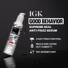 IGK Good Behavior Anti-Frizz Smoothing Serum  Boosts Shine, Seals Out Humidity, UV & Heat Protection, For Dry Frizz-Prone Hair, 1.3 oz view 2