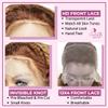 13x4 Lace front Wigs Kinky Curly Human Hair Wig Pre Plucked Pre Bleached human hair wig Knot HD Lace Front, Brazilian Virgin Human Hair Wigs for Black Women CATCH honey blonde wig P4/27/30 28 inch wig view 3