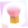 Mikinona Eco-friendly Nail Dust Brush Fingernail Cleaning Brush for Manicure Nail Tech Supplies Dust Remover Square Handle Professional Home Use view 2